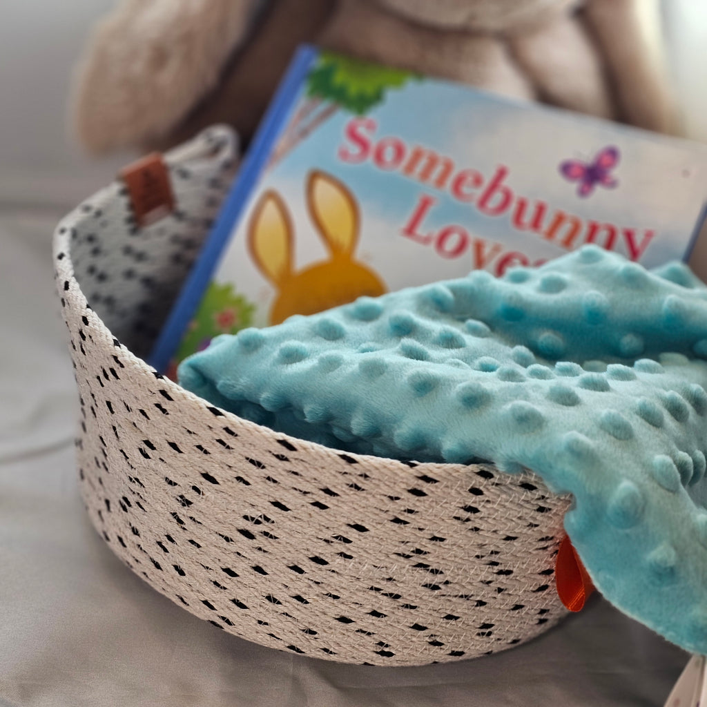 Rope Bowl, Large, Black & White