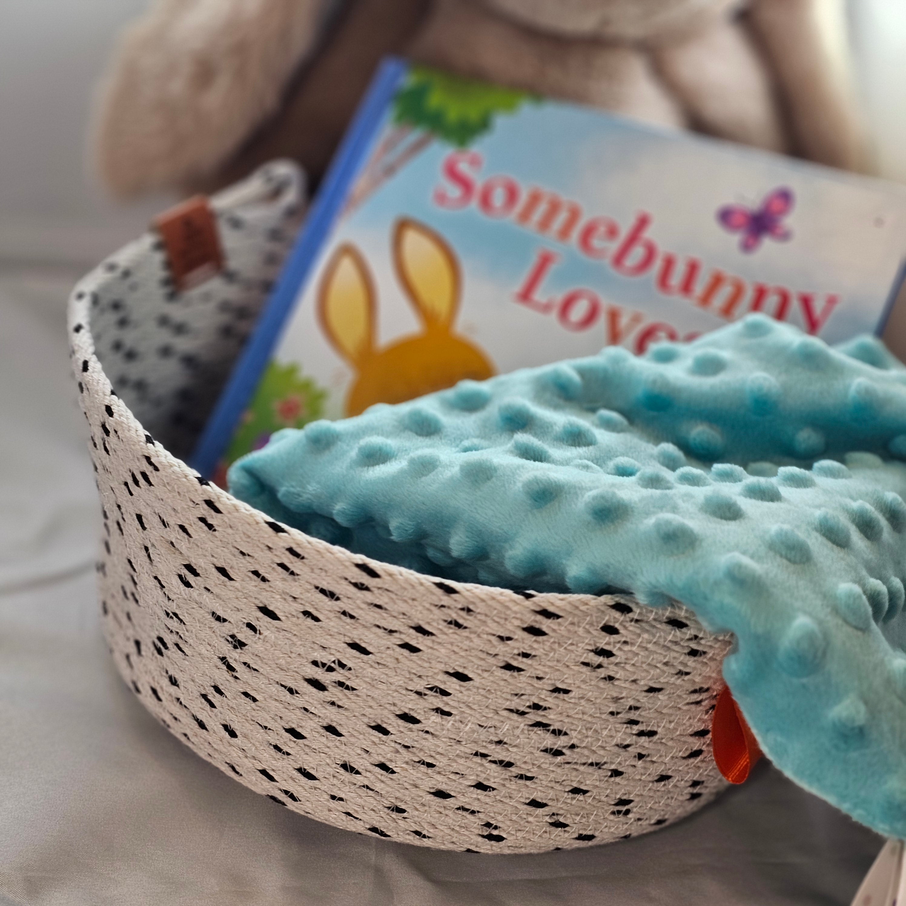 Rope Bowl, Large, Black & White