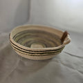 Rope Bowl, Small, Green, Brown & Cream