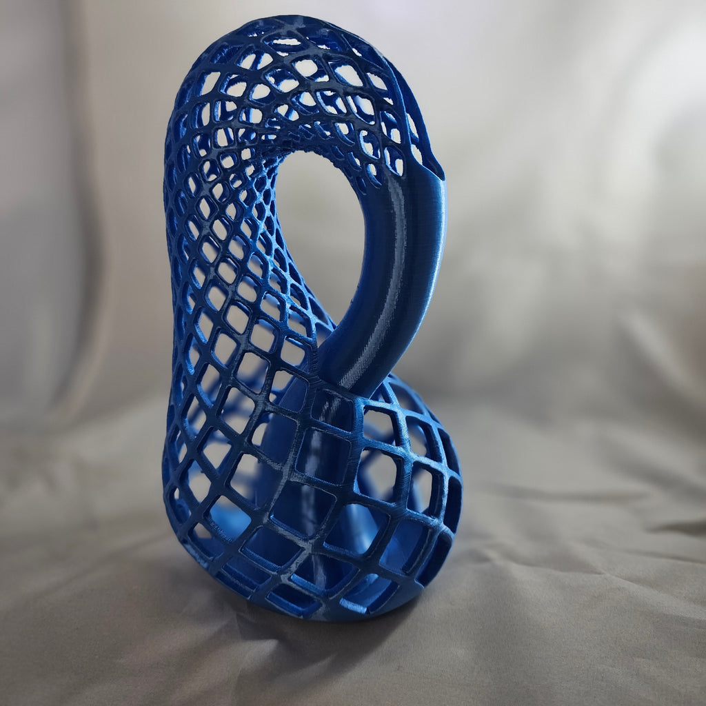 Modern Twisted Lace Vase, blue