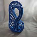 Modern Twisted Lace Vase, blue