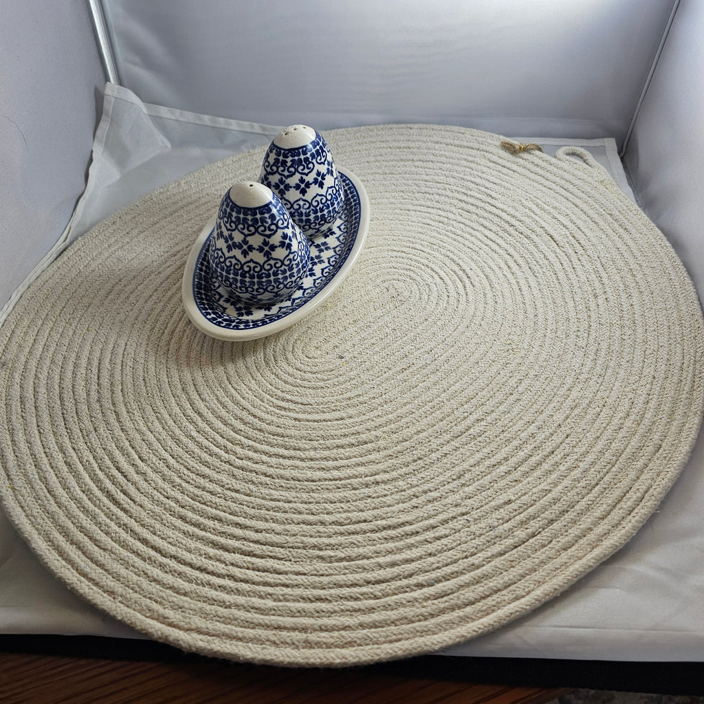 Rope Placemat, Large,Cream