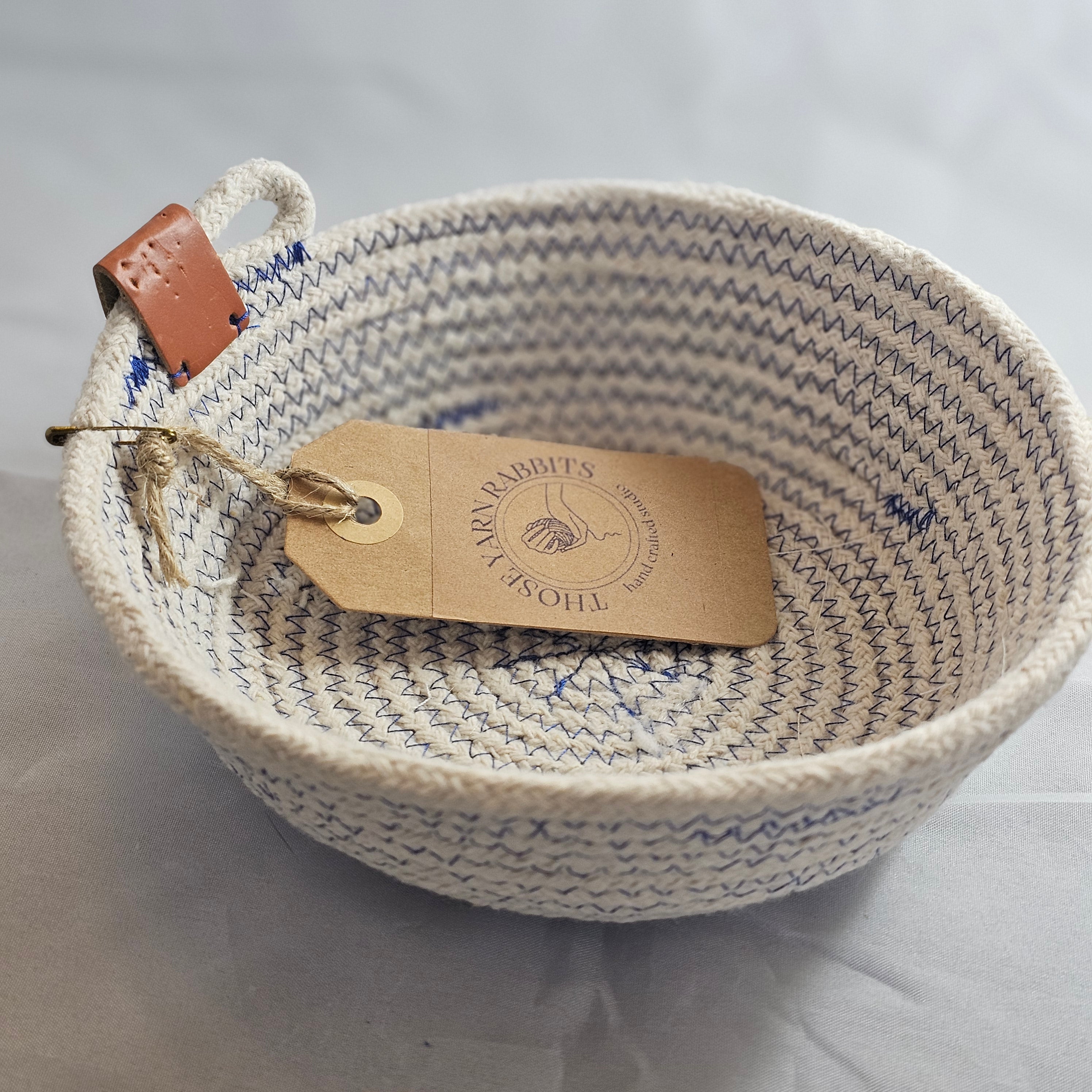 Rope Bowl, Small, Blue