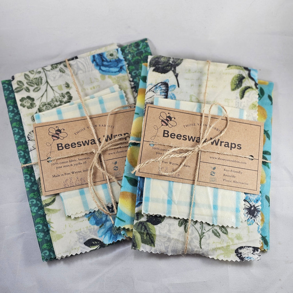 Beeswax Wraps, Set of Three Sizes