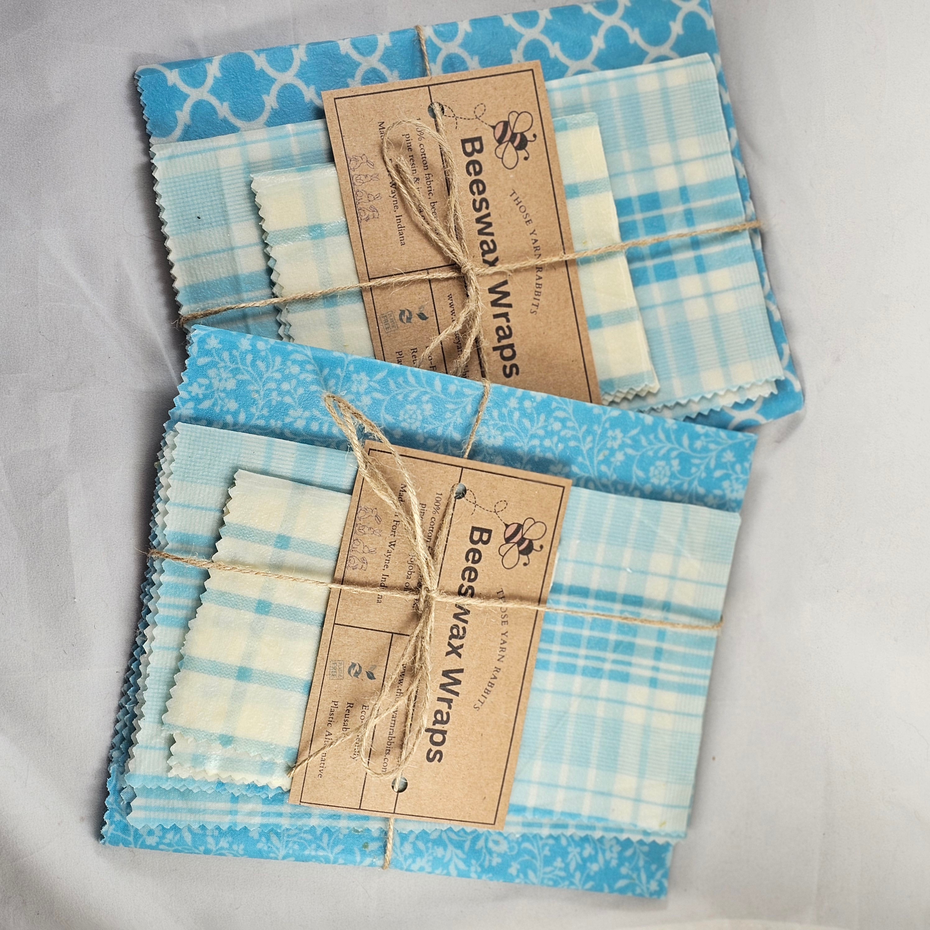 Beeswax Wraps, Set of Three Sizes