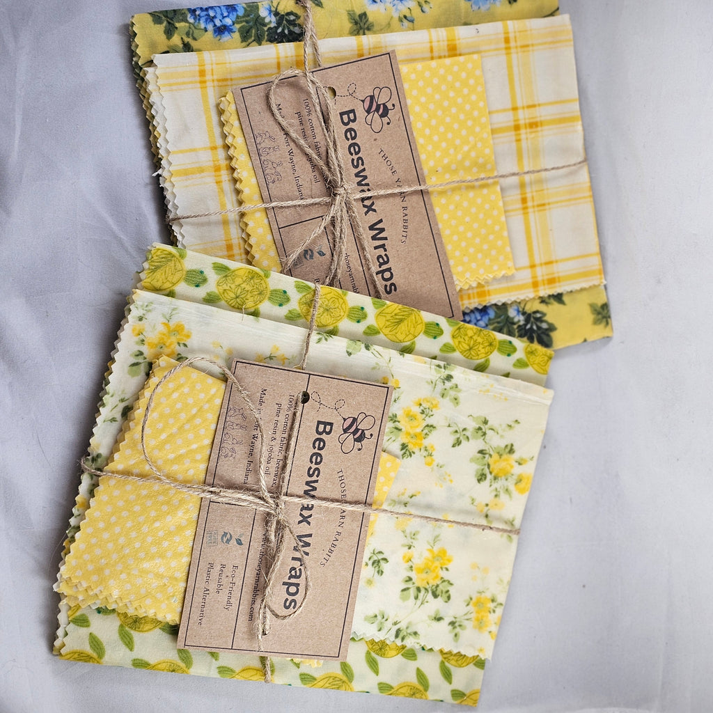 Beeswax Wraps, Set of Three Sizes