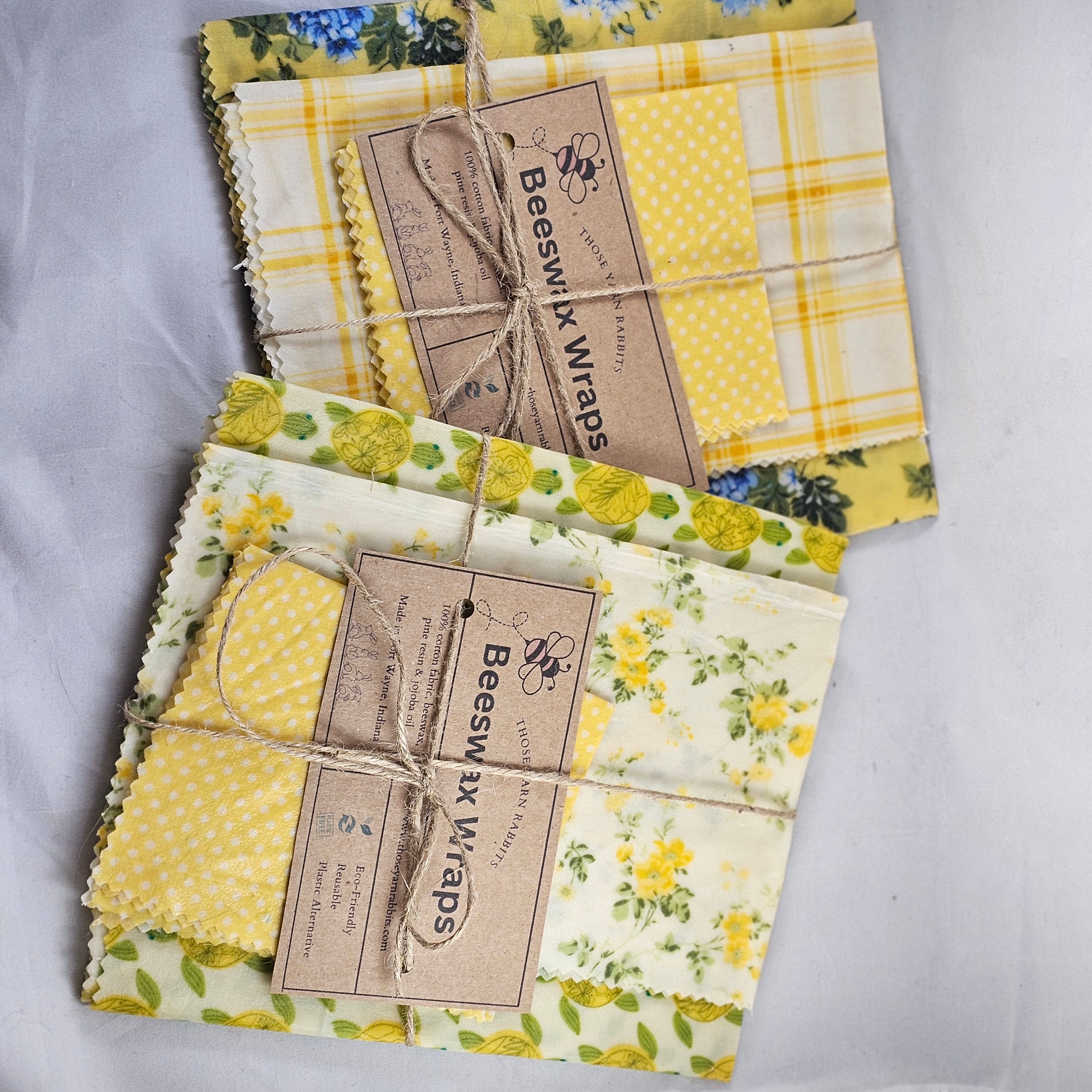 Beeswax Wraps, Set of Three Sizes