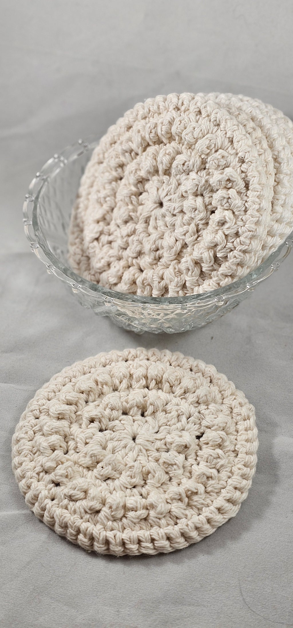 Face Wipes Set, Crocheted