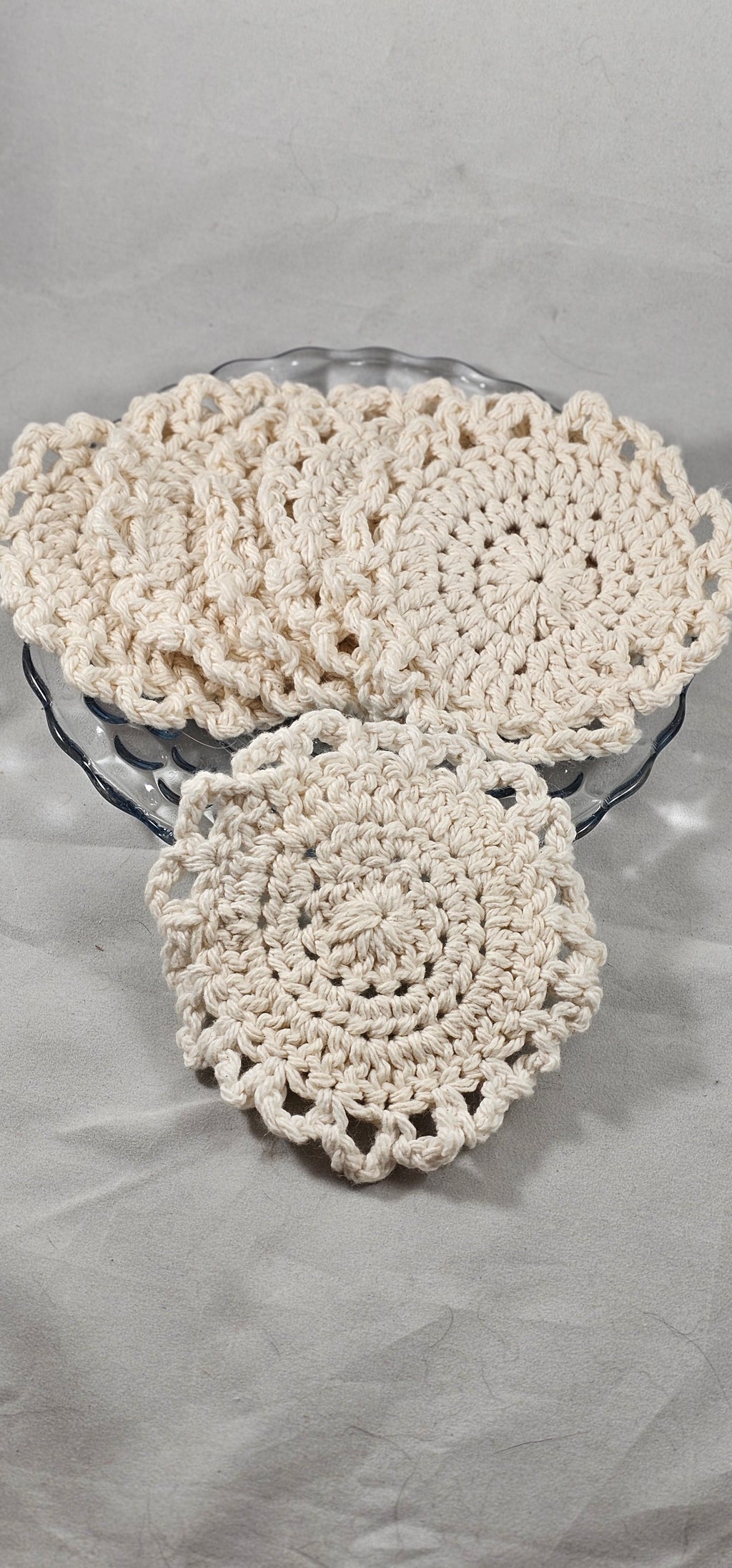 Face Wipes Set, Crocheted