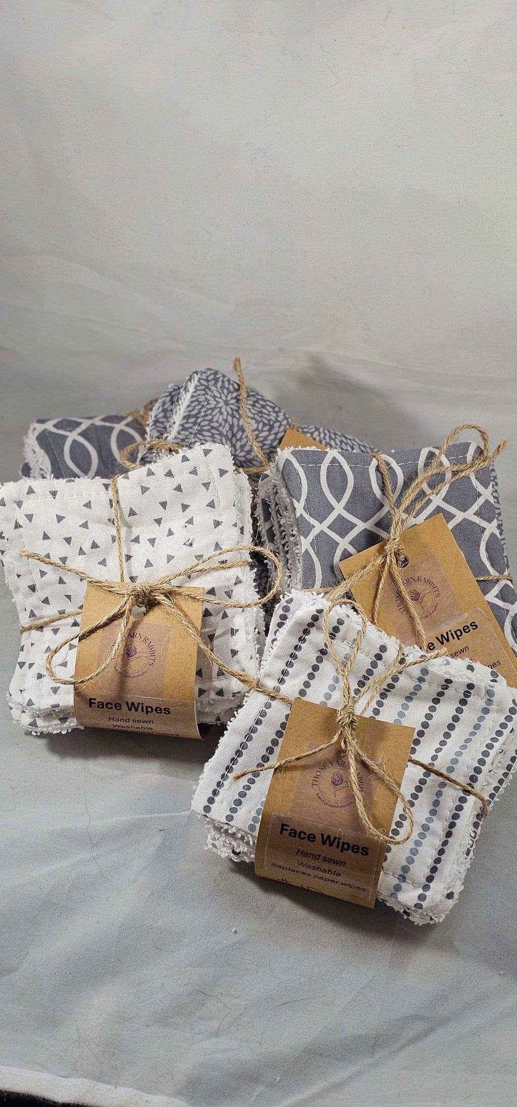 Face Wipe Set of 6, Fabric