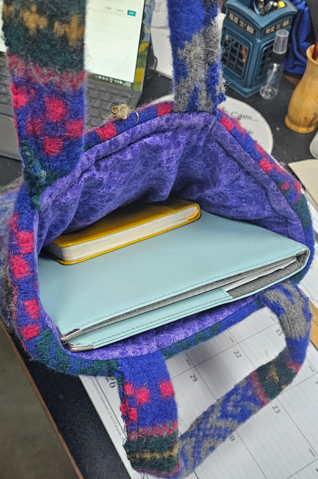 Recycled Sweater Felted Tote Bag